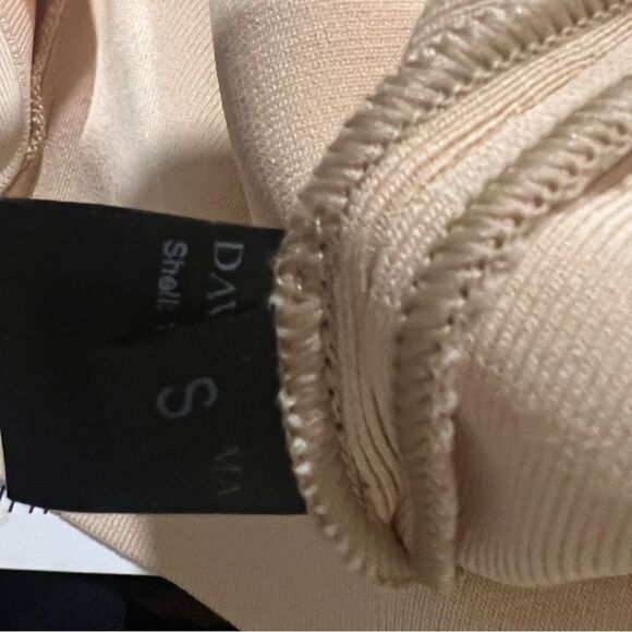 David Koma beige jersey dress sequin detail size small NWT - Picture 11 of 12